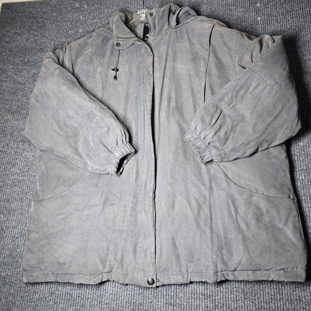 Bromley Sport Coat Womens 4X Long Parka Down Fill Quilted USA